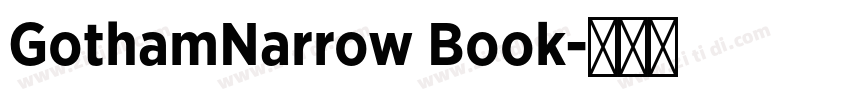 GothamNarrow Book字体转换